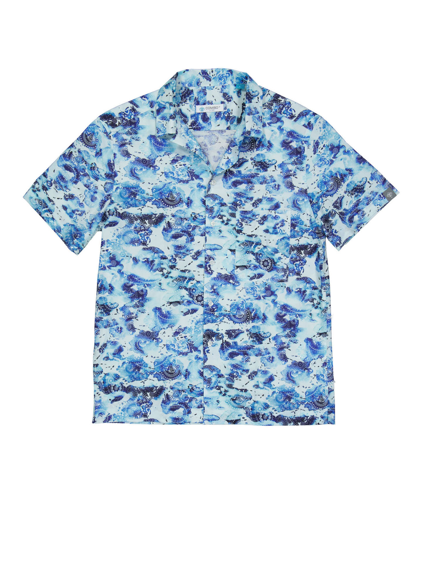 camicia m c bowling stampa fantasia paisley